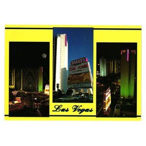 Ballys Casino Hotel Tom Jones Marquee Vintage Postcard Gambling Vacation Nevada